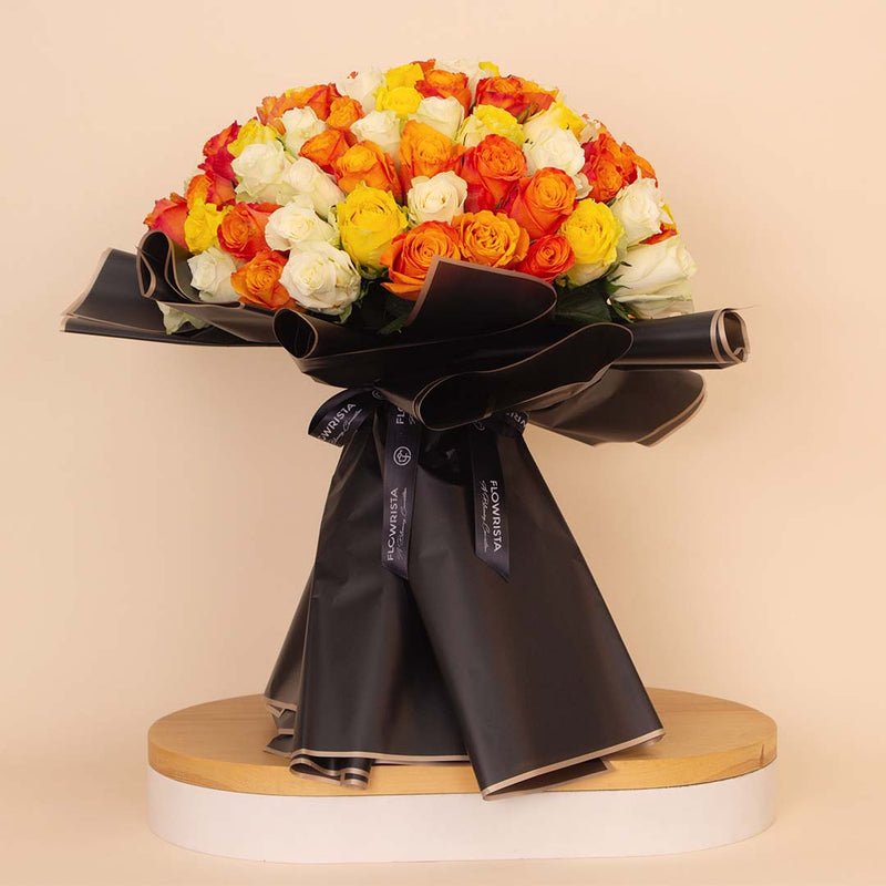 Flowrista | Bouquet of 150 Mixed Roses