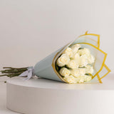 Joviality Strawberry Bronze Body Care Trio & White Roses Bouquet