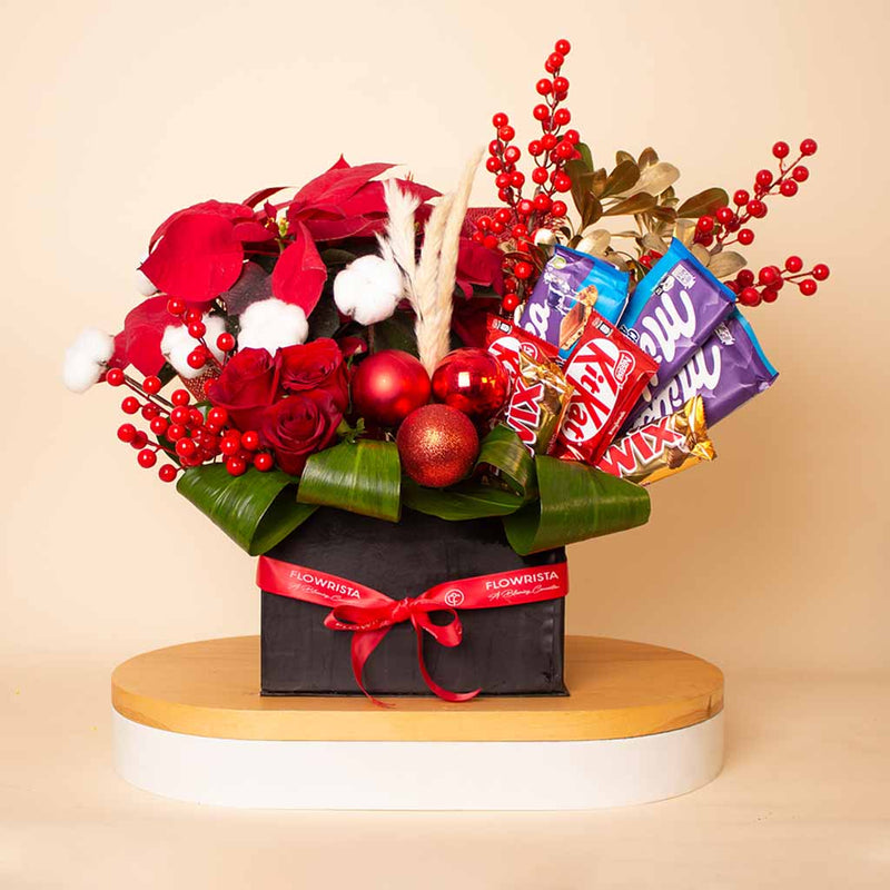 Happy New Year Floral & Chocolate Box