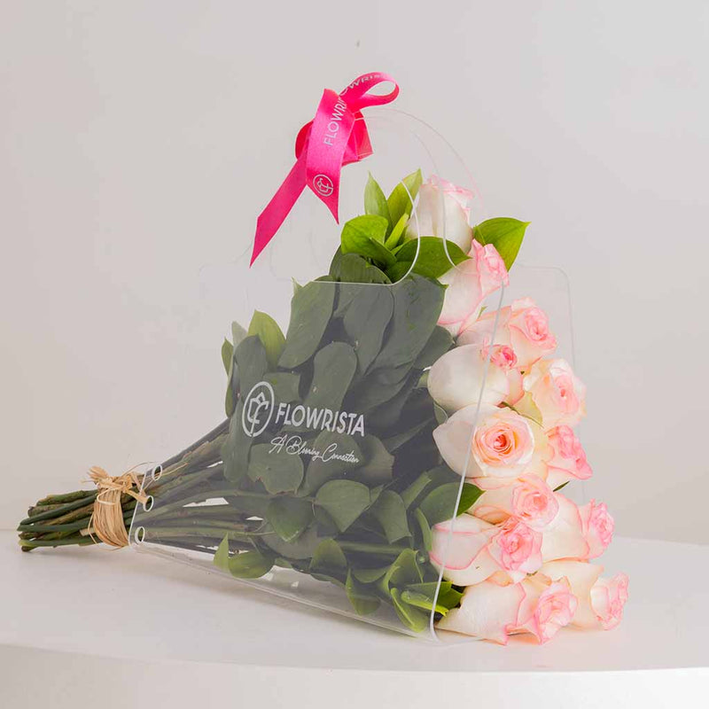Pink and White Mixed Flower Bag