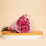 Bouquet of 30 Deep Purple Roses