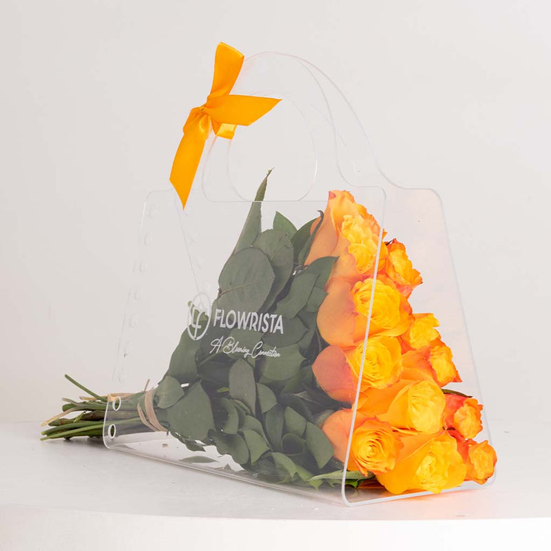 FLOWRISTA Orange Rose Bouquet – A Unique Gift