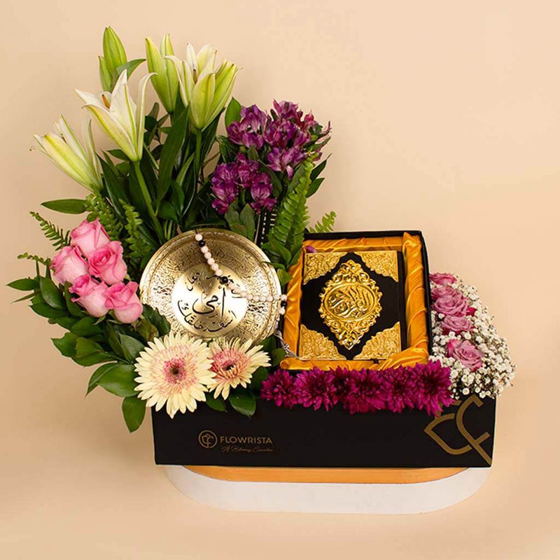 Devotion Box – Flowers, Quran & Prayer Beads