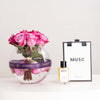 MUSC Scandal Musc Perfume & Purple Roses Vase