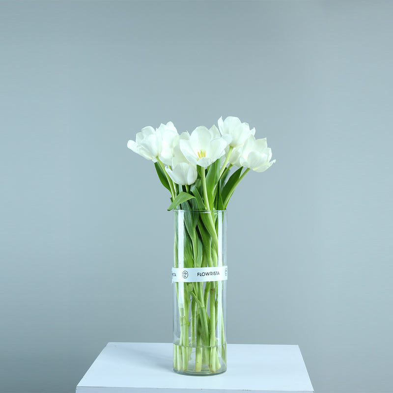 Snow White Tulip Vase