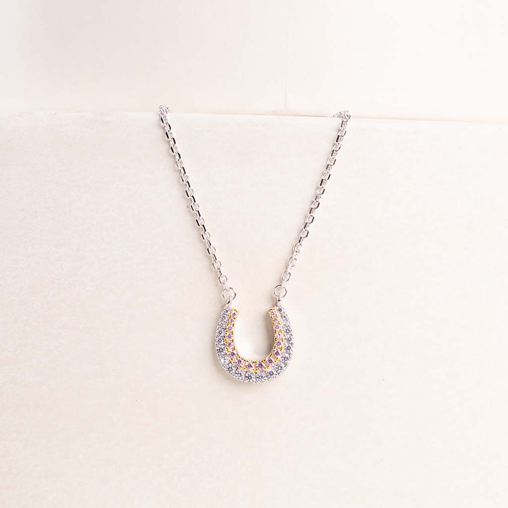 Markiz Platinum-Plated Zircon Pendant Necklace