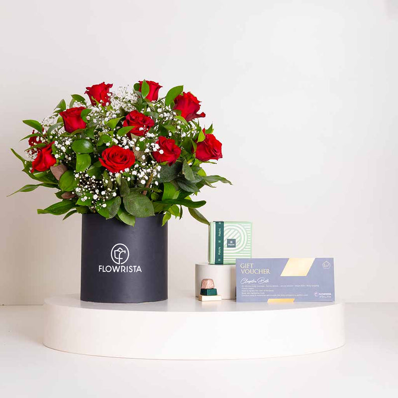 Ghazal Spa Moroccan Bath Experience and A Thousand Feelings Rouge Box and Patchi 250g