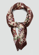 Mango Floral Print Scarf with Flowrista Red Roses Basket