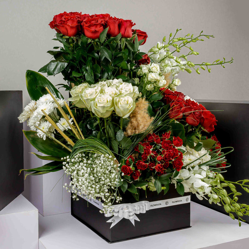Flowrista Box with Roses & Baby Orchids