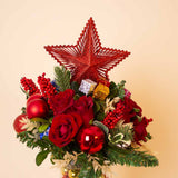 Festive New Year Roses Vase