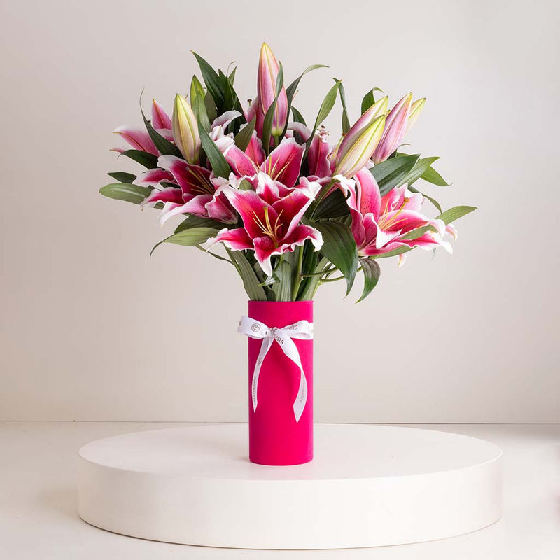 Velvet Lily Vase