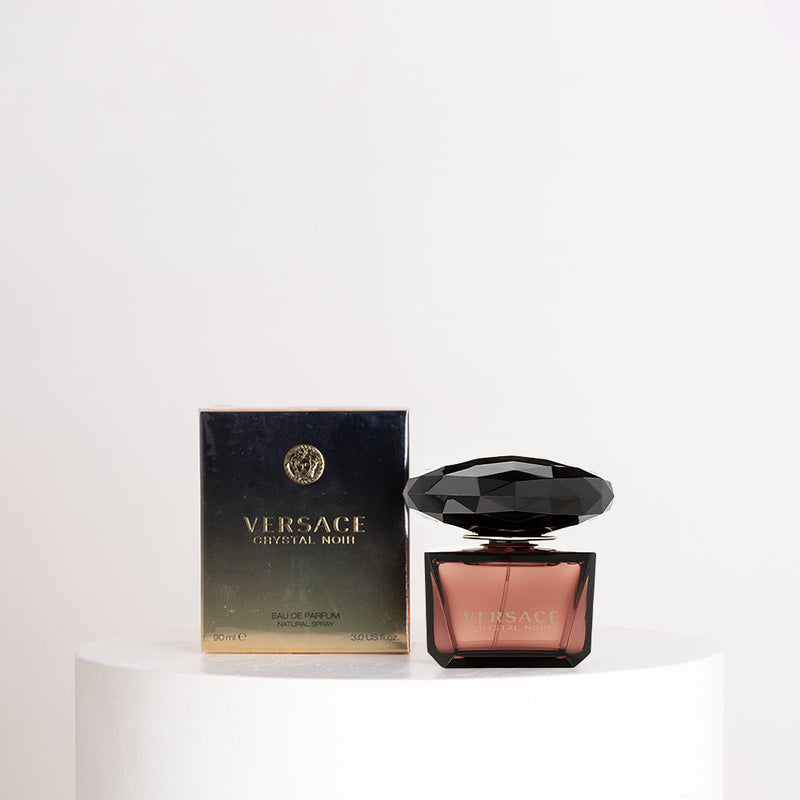 Versace Crystal Noir Eau de Parfum for Women 90ml & Purple Roses Bouquet