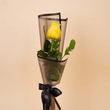 Single Yellow Rose Bouquet