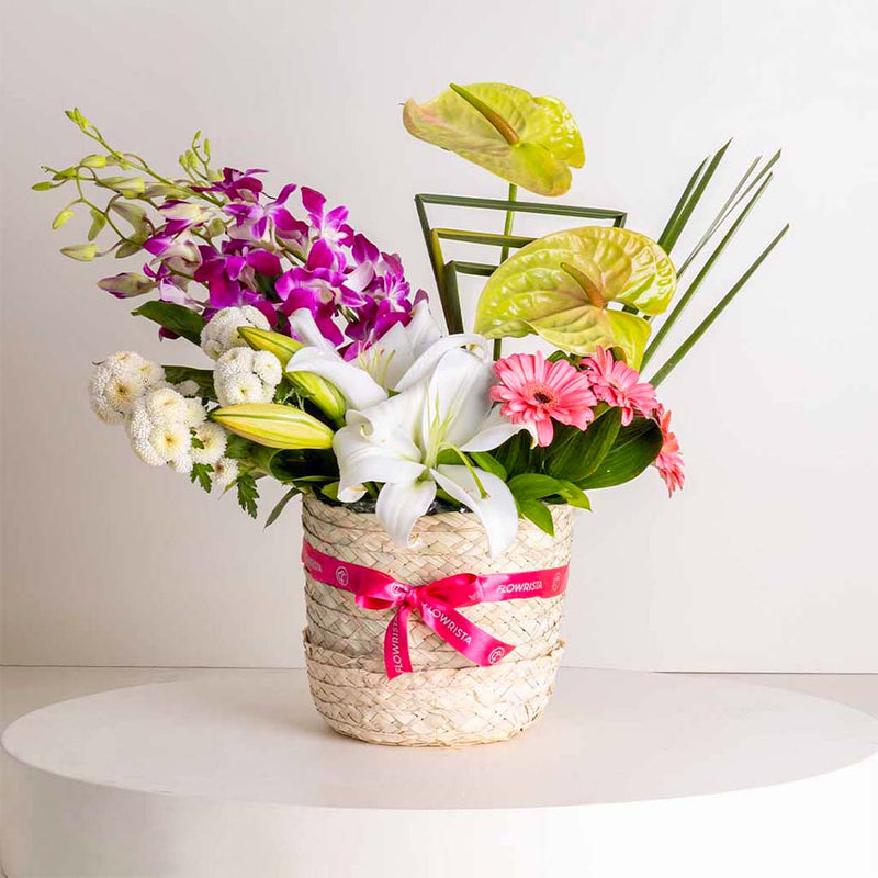 Tropical Bloom Basket