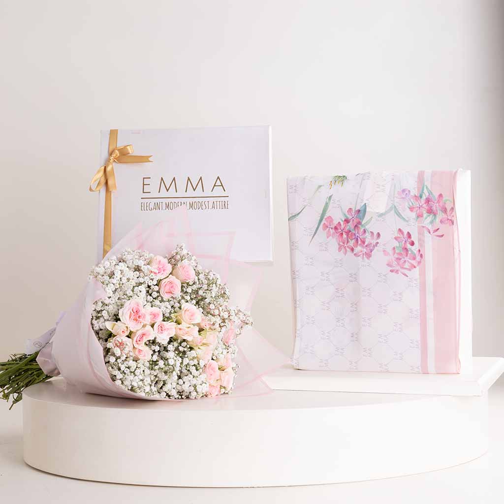 EMMA Fleuri Fleuri Scarf & Quiet Love Bouquet