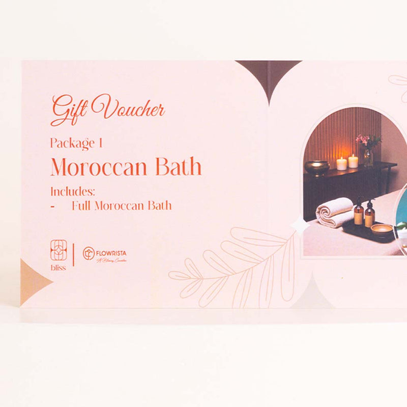 Bliss Spa Moroccan Bath & 15 Red Roses Bouquet