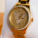 Guess Analoge Watch Armbanduhren in Gold GUGW0605L2 | 15 Red Rose Bouquet