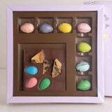 Fleur Easter Edition Belgian Bonbons Box & Belgian Chocolate Bar With Sunflower Chrysanthemum Bouquet