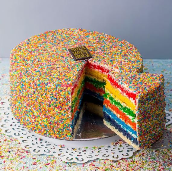 Nola Rainbow Cake – 7 Layers Vanilla