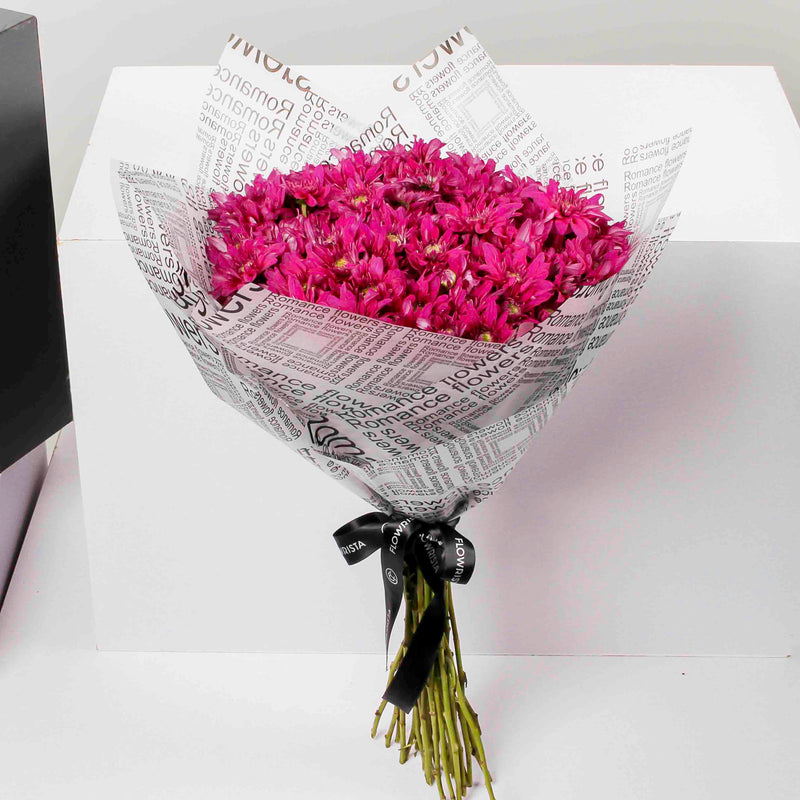 Purple Chrysanthemum Hand Bouquet