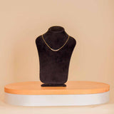 Silver necklace with multiple white stones gold plated