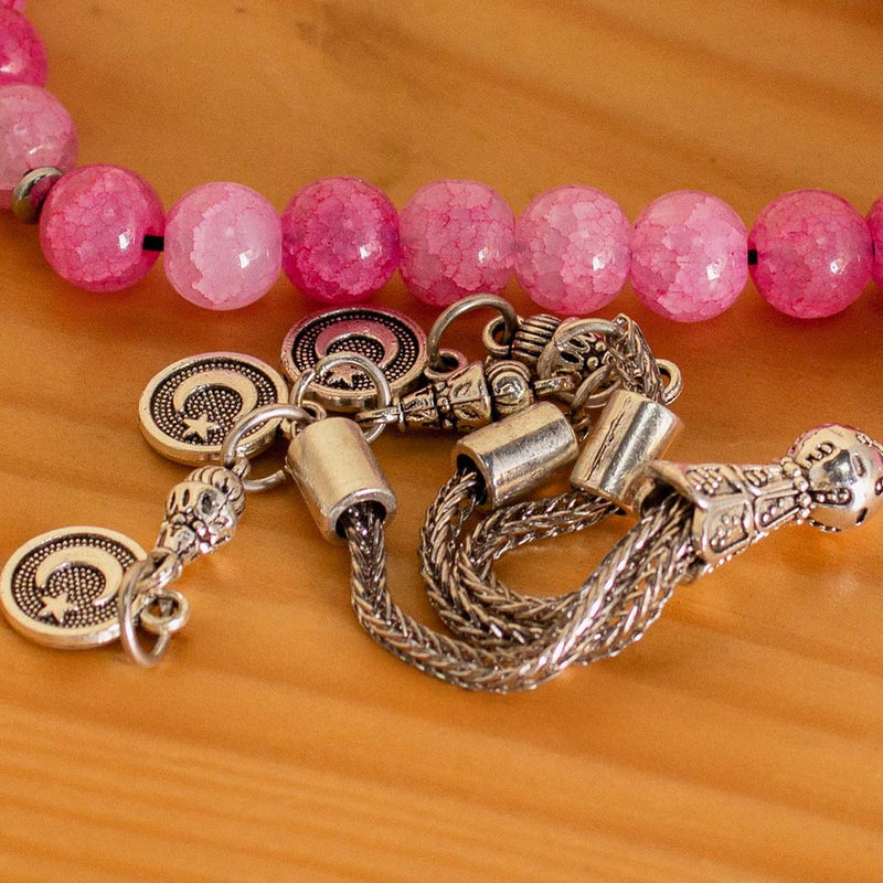 Delicate Pink Prayer Beads - A Gift for Gratitude & Serenity