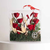 Red Eternity Roses Box - 6 Roses