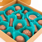 House of Cocoa Chocolate Box 16 Pieces with 20 Red Roses