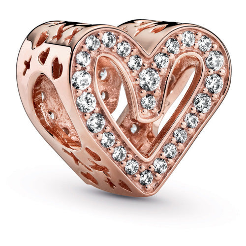 Pandora Rose Sparkling Heart Charm with Clear Zirconia