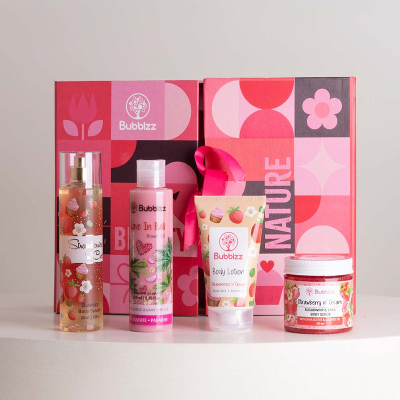 Bubblzz Strawberry Body Care Collection
