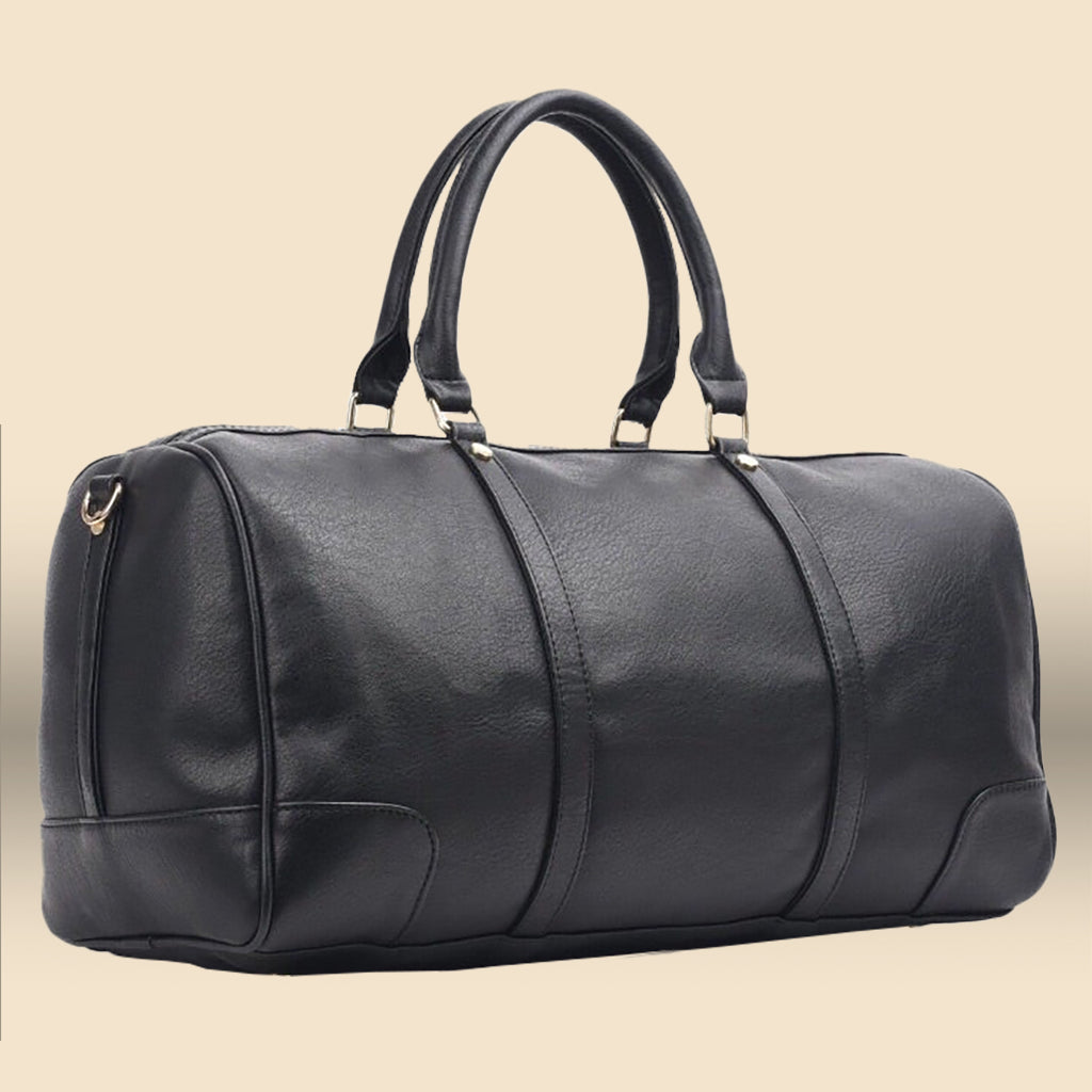 Pavo Duffle Bag Leather - Black
