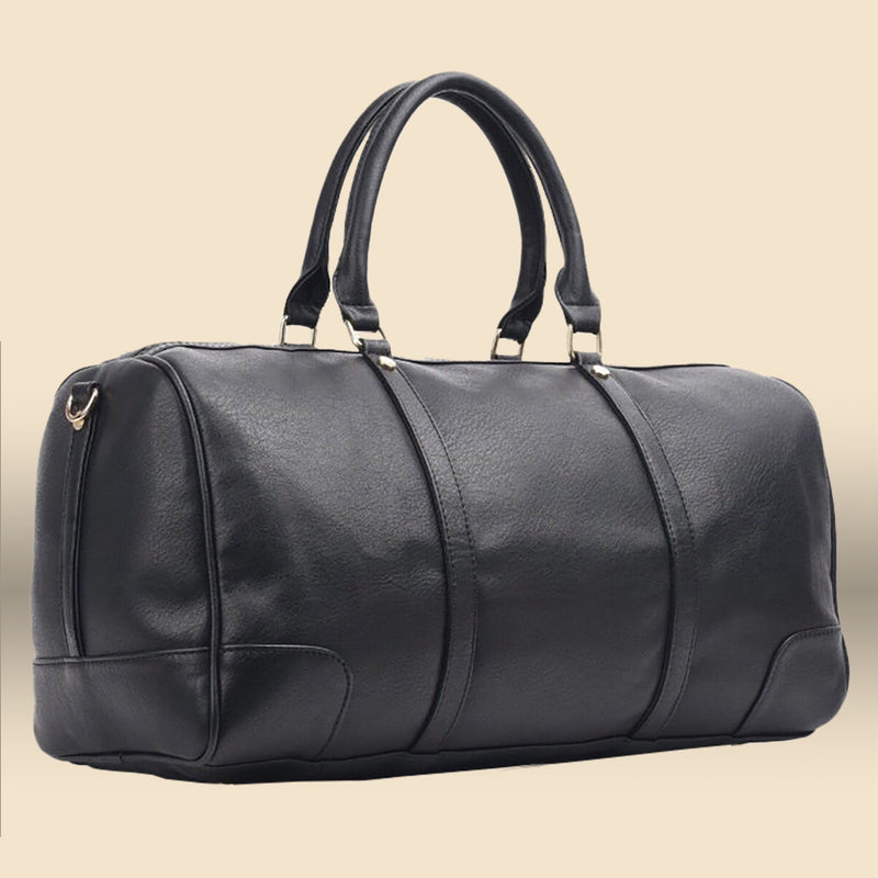Pavo Duffle Bag Leather - Black