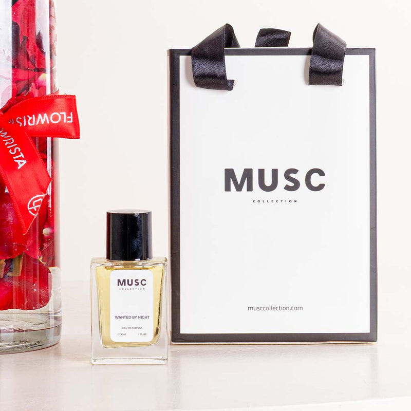 MUSC Wanted by Night & 15 Red Roses Vase
