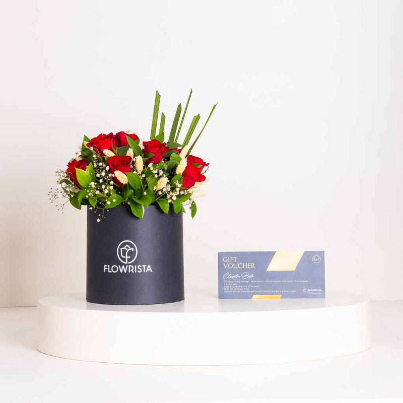 Ghazal Spa Cleopatra Voucher – Full Massage Session & Red Atelier Box