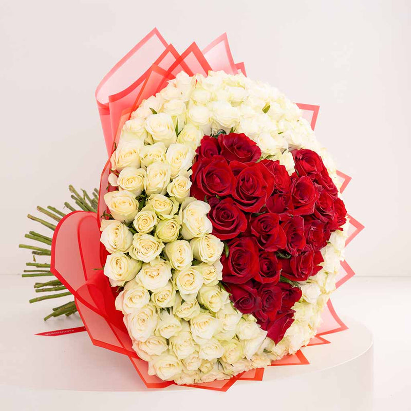 Shades of Love Bouquet - 150 Roses