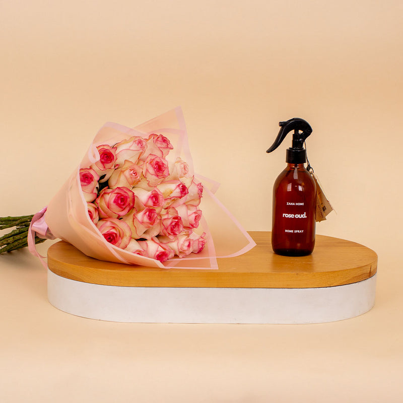 Zaha Home Rose Oud Home Spray & Pink Roses Boutique