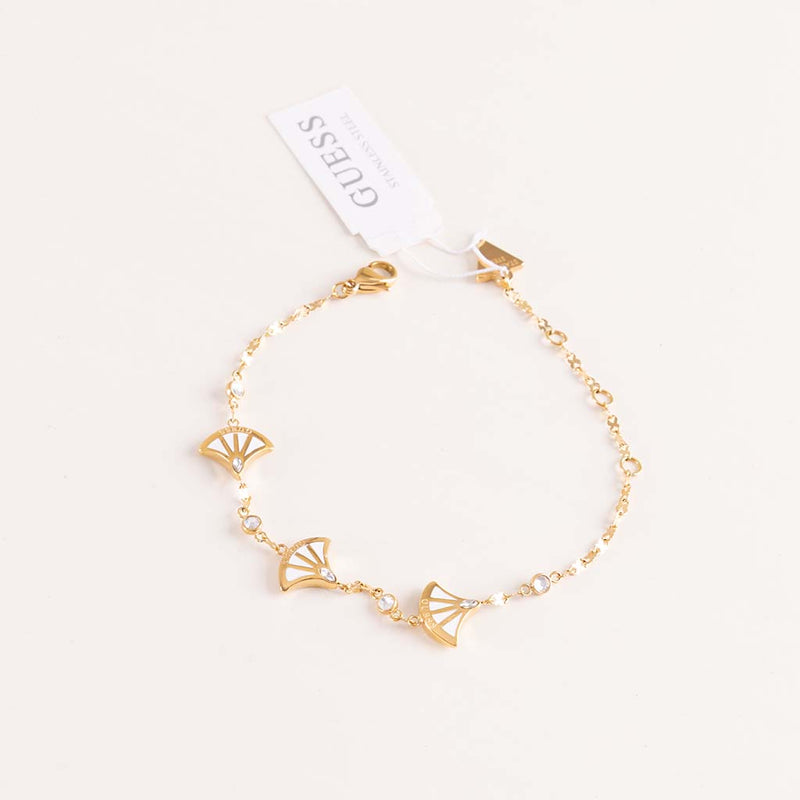 GUESS Fan Gold-Tone Charm Bracelet