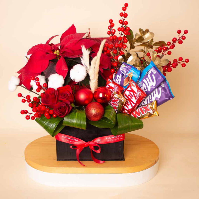 Happy New Year Floral & Chocolate Box
