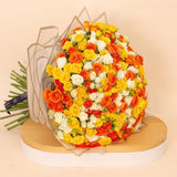 Flowrista Bouquet of 150 White, Orange & Yellow Roses
