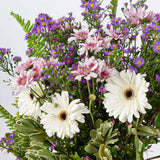 White Caranthantum & Gerbera Vase