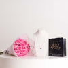 Felizmoda Flower Necklace & Pink Roses Bouquet