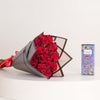 Gucci Flora Gorgeous Magnolia For Her EDP 100ml & 15 Red Roses Bouquet