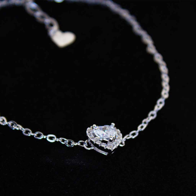 FelizModa Heart silver bracelet