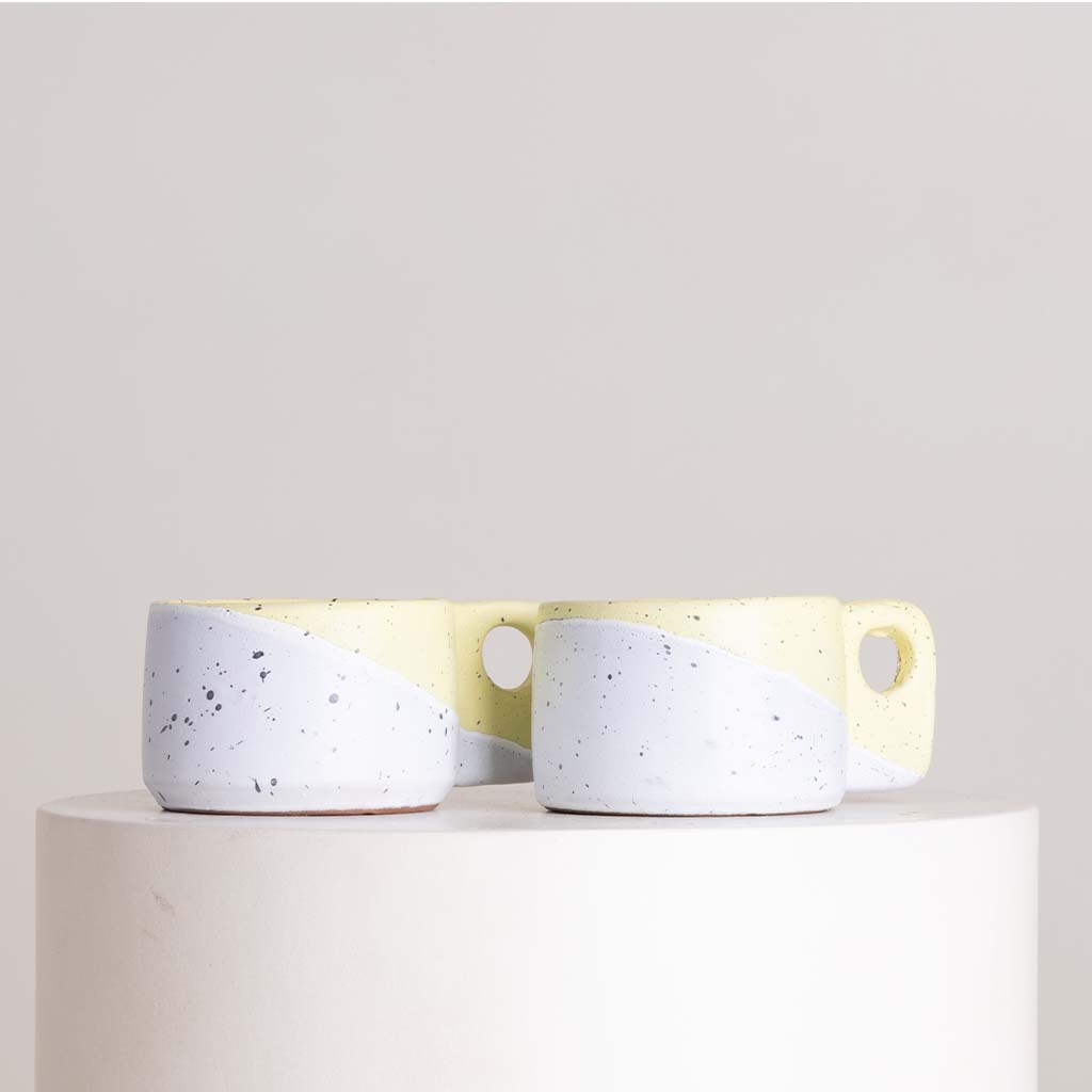 Tip of The Day Yellow Espresso Cup Set