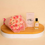 Olfa Prima Donna |A light pink bouquet of 15 roses