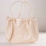 Cocan Beige Bag & White Roses Bouquet