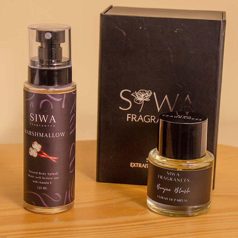 Siwa Marshmallow Bundle with Vase of 20 White Roses