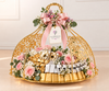 Le Handle 1 Chocolate Gift Basket with Flowrista Flowers