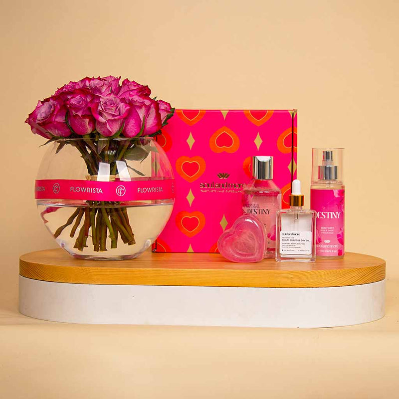 Soul & More Love Spell Bundle & 20 Roses Vase