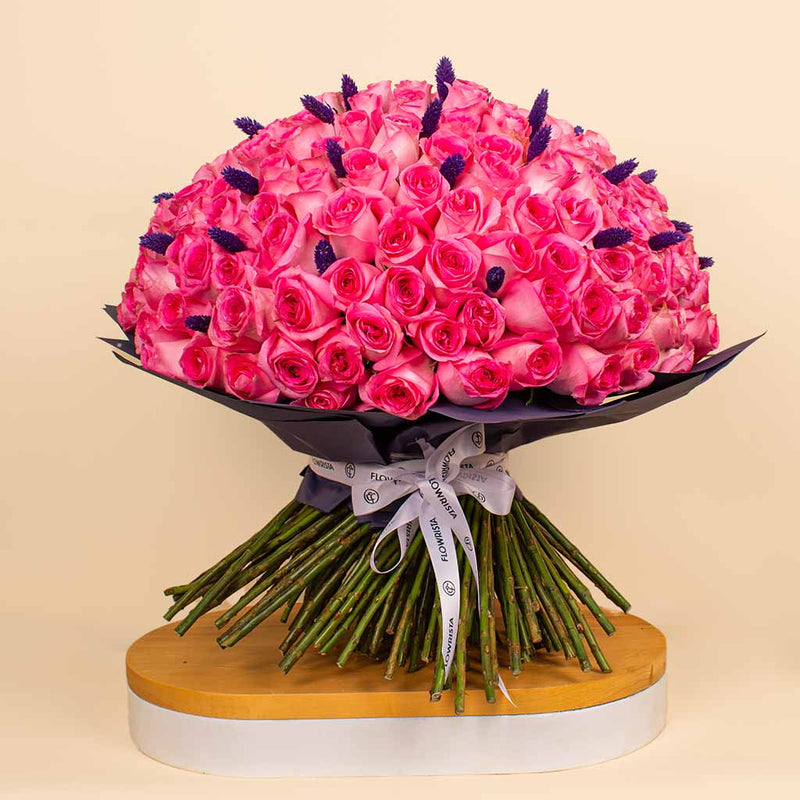 Dreamy Pink Bouquet | 200 Rose
